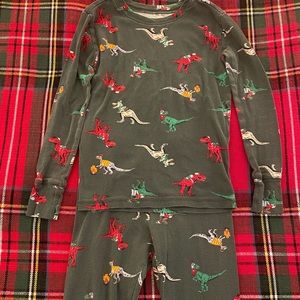 Gap Kids Dino in Winter Gear PJs Size 10